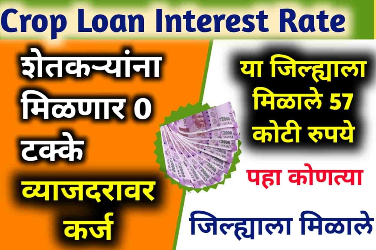 crop loan interest rate